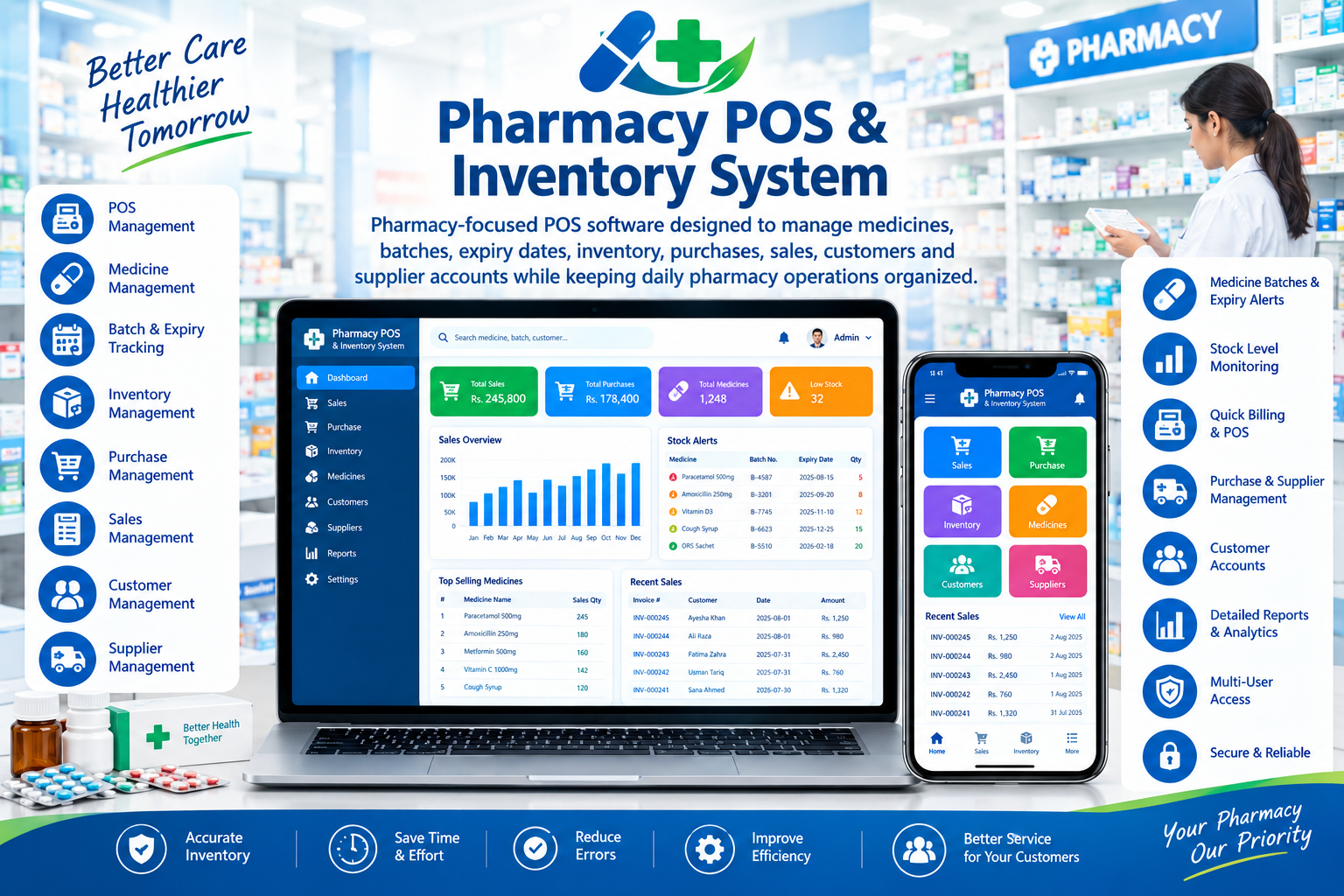 Pharmacy POS & Inventory System